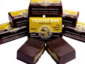 Macnut Truffle Bars Hawaiian Macadamia Nut Butter Filled Raw Chocolate Truffle Bars