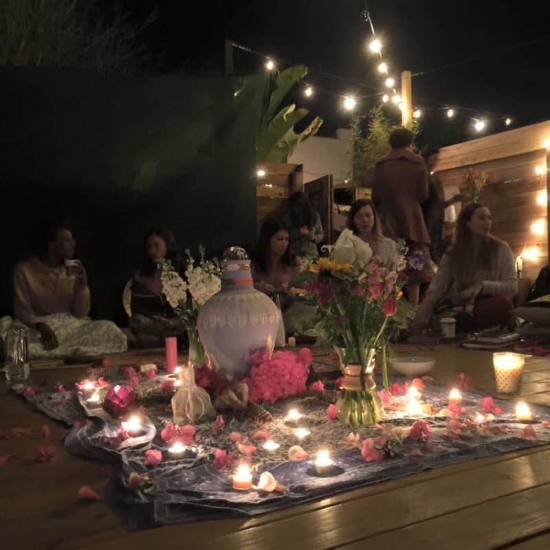 Sacred Space Altar created at Goddess Moon Circle