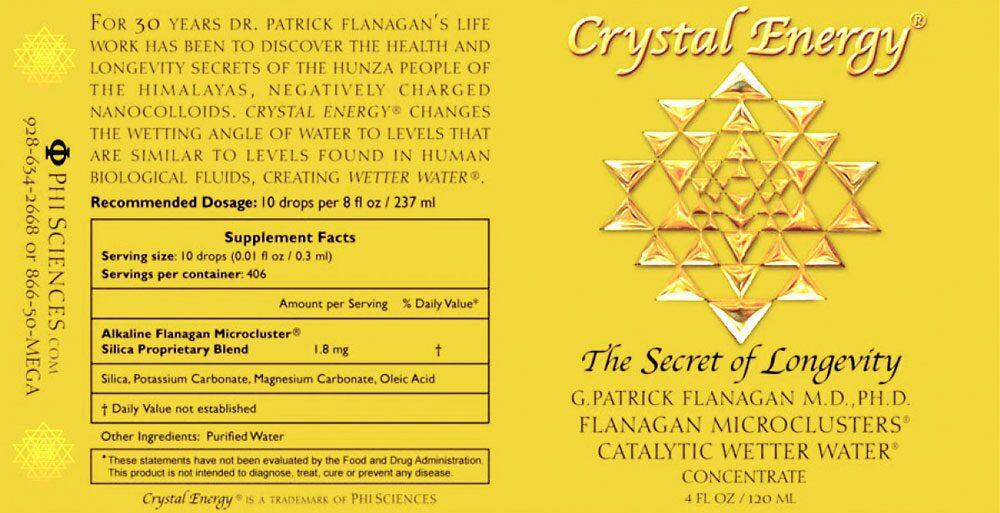 Supplement facts label