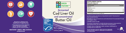 Oral Care supplement facts label