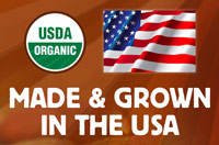 Products produced and/or packaged in the USA. Most products USDA certified organic.