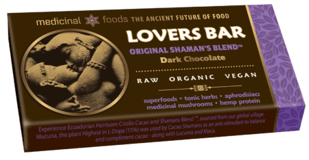 Raw, Organic, Vegan. Delicious, Medicinal Mushrooms, aphrodisiacs, Lovers bar, Mood Enhancing Chocolate bar