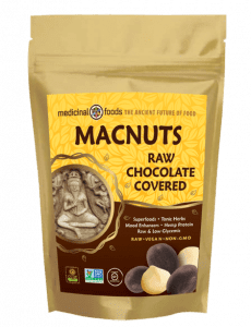 chocolate covered macadamia nuts package