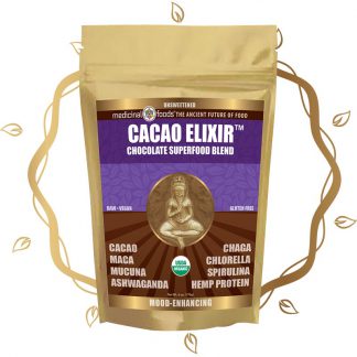 Cacao Elixir Product Front Gold Leaf