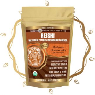 Reishi Mushroom Powder Product Gold Leaf