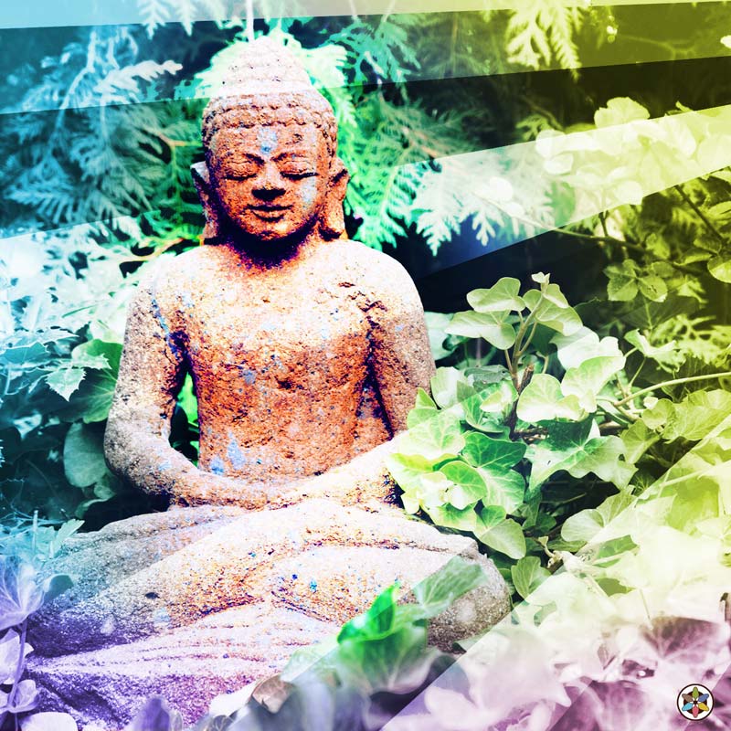 Spirit Tonic Buddha Stonework Meditation Rays