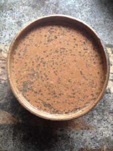 raw chocolate chia seed bowl