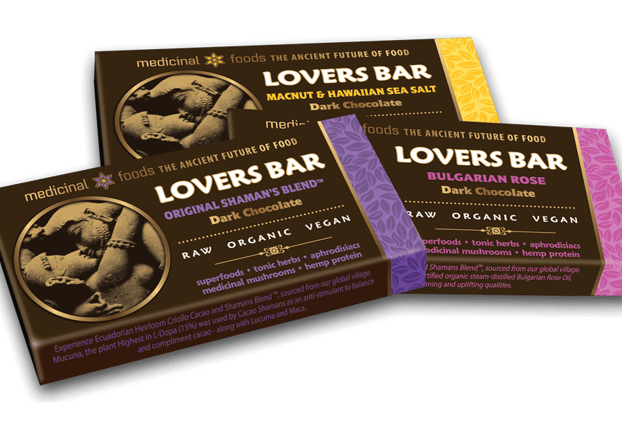 lovers bar raw caco with maca and rich superfoods