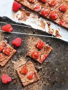 Raw Chocolate Raspberry Brownie