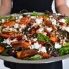 Organic Thanksgiving Dinner Side Dishes Pumpkin and Feta Salad