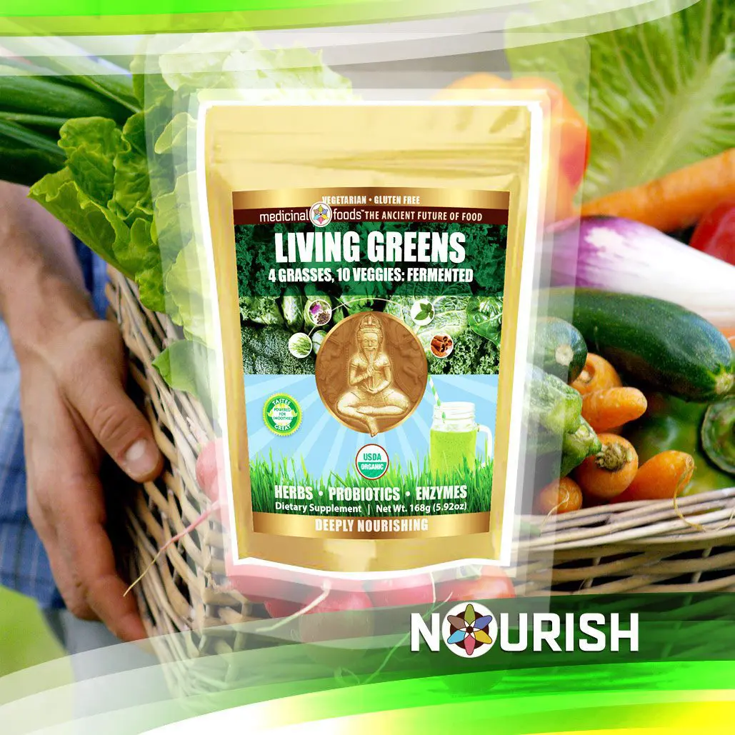  Fresh Organic Vegetable Harvest Living Greens Probiotics 