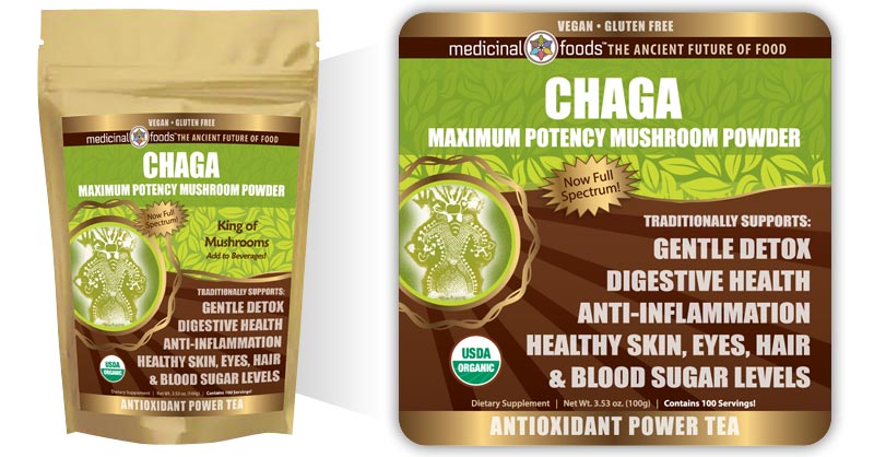 Chaga Mushroom Powder Medicinal Foods