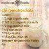Chi Tonic Horchata: Beverage Recipe Chi Tonic Horchata