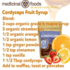 Cordyceps Fruit Syrup Cordyceps Fruit Syrup Medicinal Foods Health Tonic Recipe.