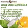 Tasty Green Drink: Living Greens Citrus Blend Living Greens Citrus Blend