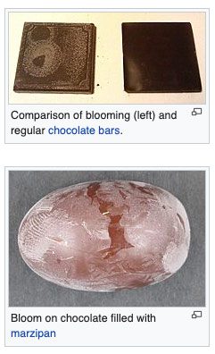 Chocolate Bloom Examples Fat Sugar Interaction