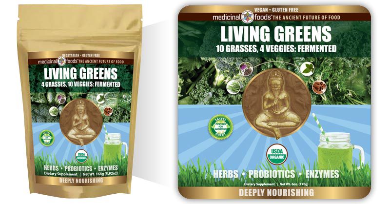Living Greens Probiotic Green Drink Emblem