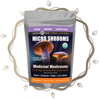Micro Shrooms Micronized Organic Medicinal Mushroom Blend Sil
