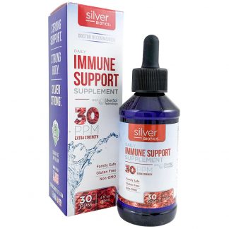 nano silver 30ppm Immune support 4Oz Box Bottle