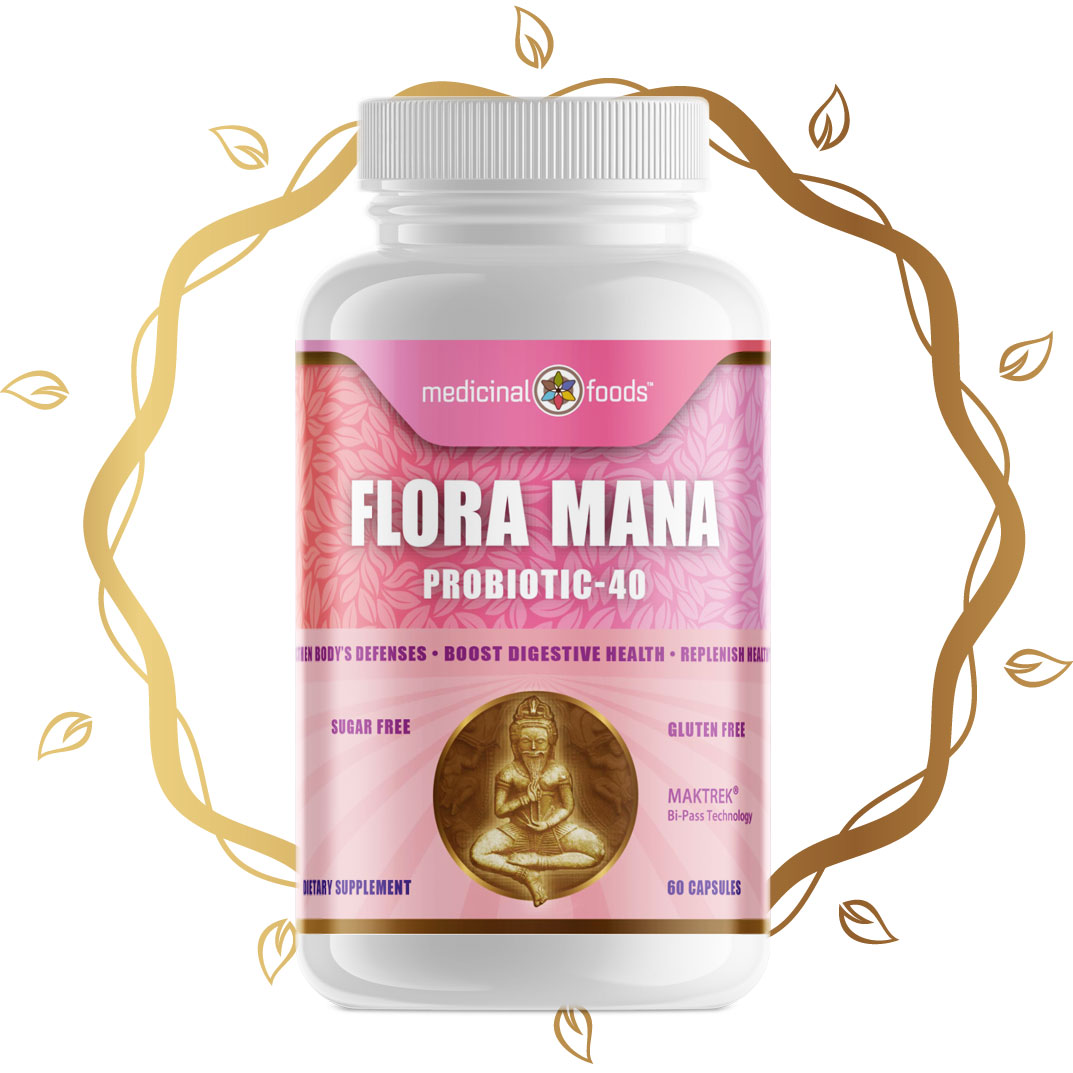 Flora Mana Probiotic Supplement Gold Ring