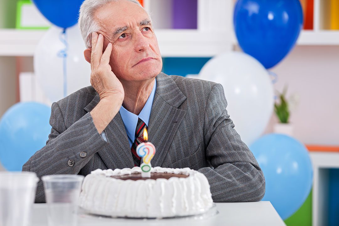 Birthday Man Alzheimers Forgot Age