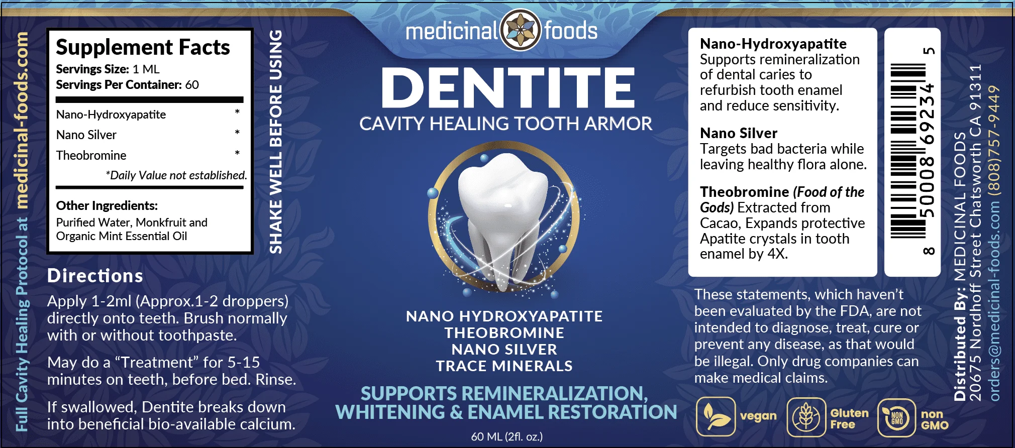 dentite label