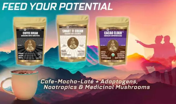Cacao, Coffee creamer alternative, Mushroom Coffee, delicious Superfood Powders!