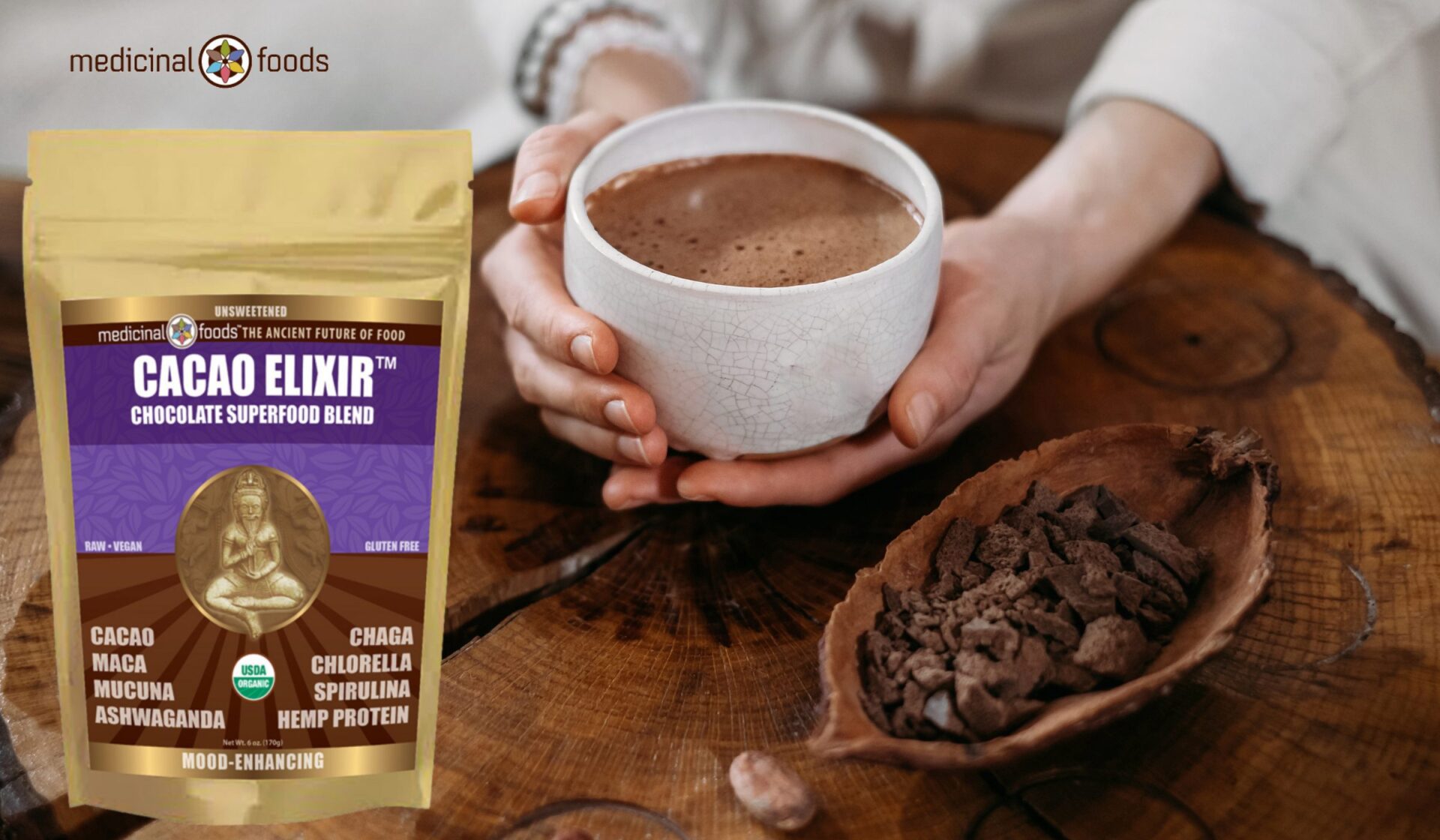 Organic Cacao Powder with highest polyphenol content - buy today and feel the boost